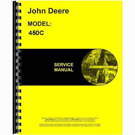 Service Manual Made Fits John Deere Fits JD Crawler Model 450C -  AFTERMARKET, RAP81986